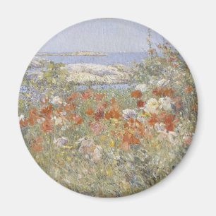 Celia Thaxter's Garden by Childe Hassam Magnet