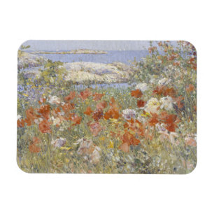 Celia Thaxter's Garden by Frederick Childe Hassam Magnet