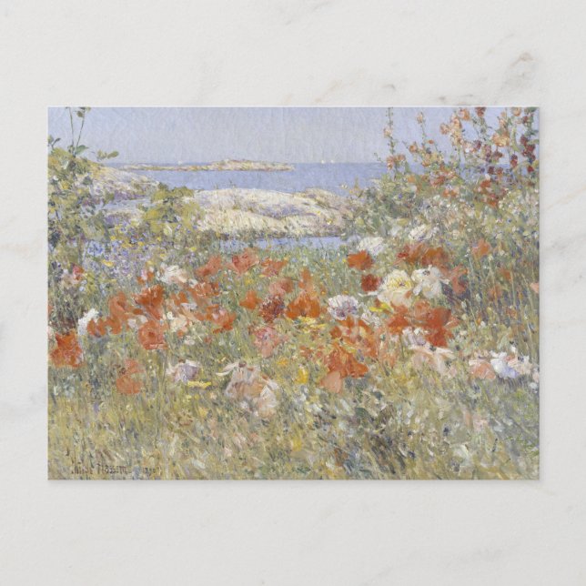 Celia Thaxter's Garden by Frederick Childe Hassam Postcard (Front)