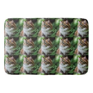 Celia The Cubby Persian Cat, Memory Foam Bathmat