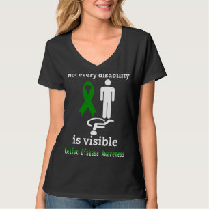 Celiac Disease Awareness Green Ribbon Support T-Shirt