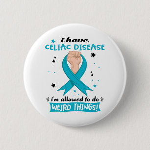 Celiac Disease Awareness Month Ribbon Gifts 6 Cm Round Badge