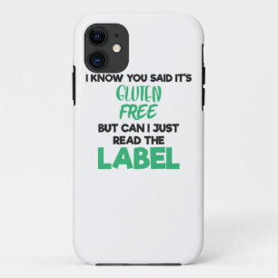 Celiac Disease Gluten Free Read The Label Gluten I Case-Mate iPhone Case