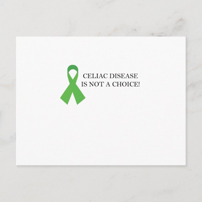 Celiac Disease is Not a Choice Postcard (Front)