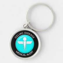 Celiac Disease Medical Alert Keychain