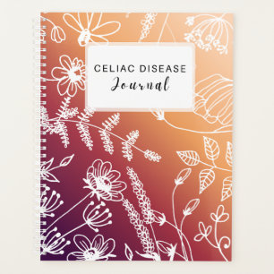 Celiac Disease Monthly Journal - Sunset Purple Planner