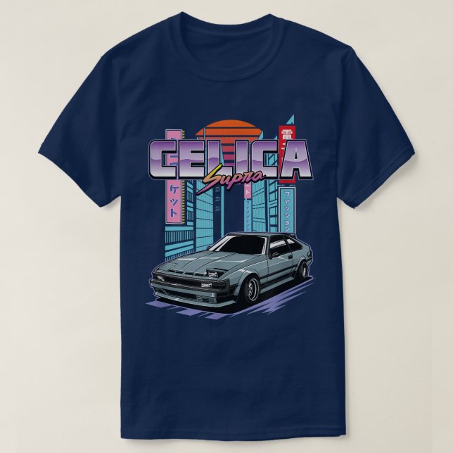 Celica Supra MK2 XX MA60 A60 Graphic  T-Shirt (Design Front)