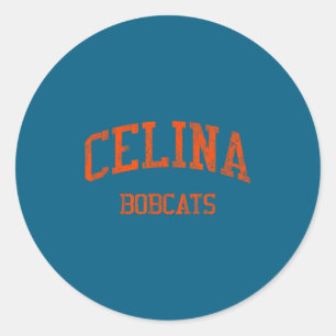 Celina High School Hs Tx Classic Round Sticker
