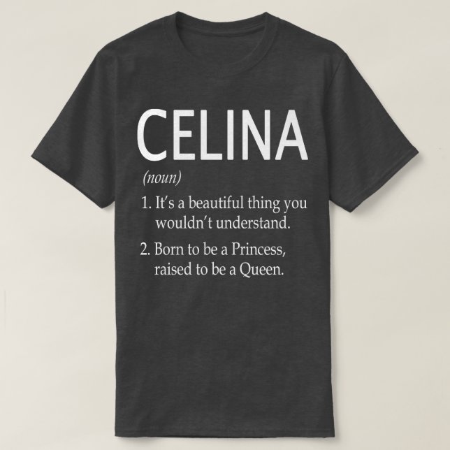 Celina Name Gift T-Shirt (Design Front)