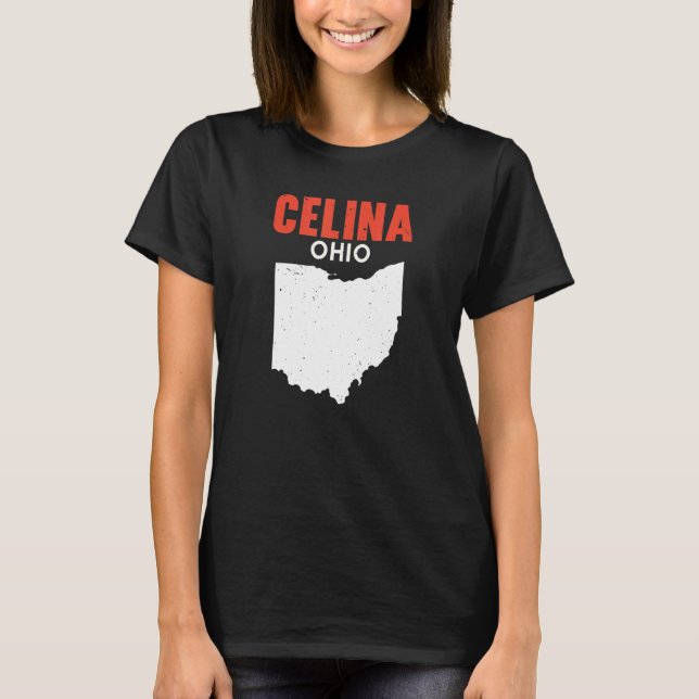 Celina Ohio USA State America Travel Ohioan T-Shirt (Front)