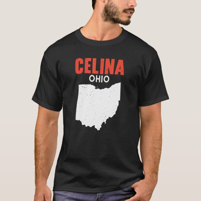 Celina Ohio USA State America Travel Ohioan T-Shirt (Front)