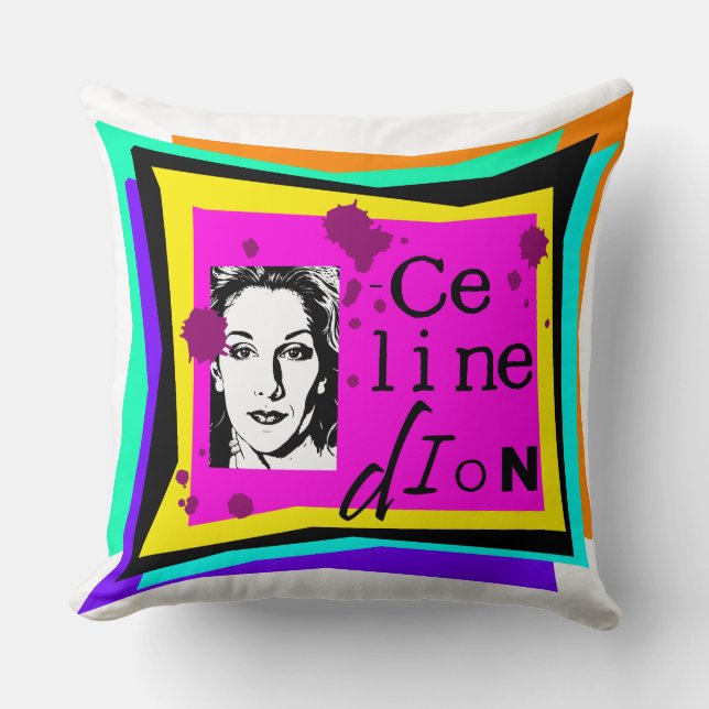 Celine Dion - pop art Cushion (Front)