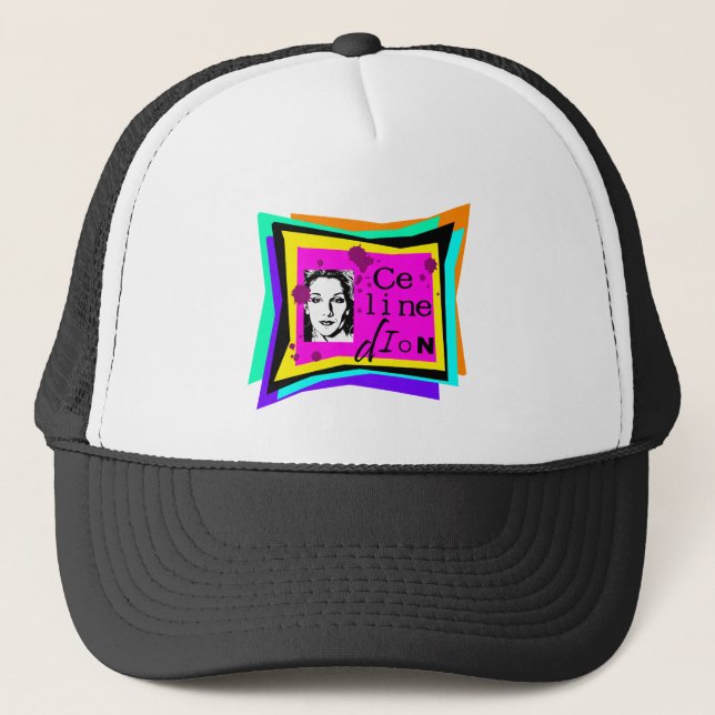 Celine Dion - pop art Trucker Hat (Front)