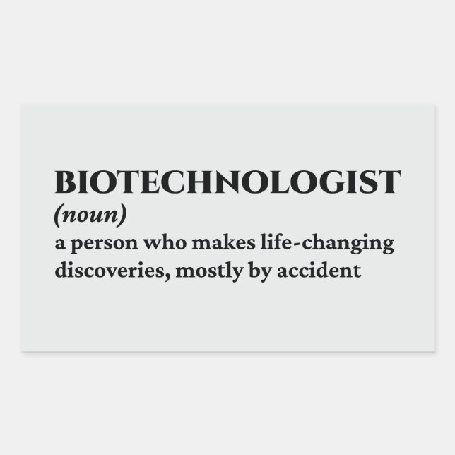 Cell Biologist – Funny Definition Rectangular Sticker (Front)