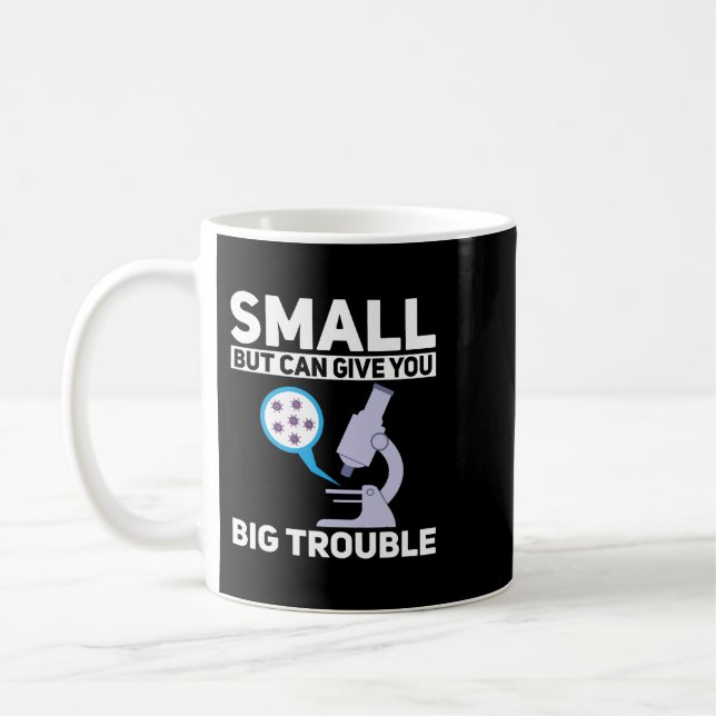 Cell biology science microbiology biologist funny  coffee mug (Left)