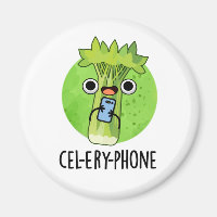 Cell-ery Phone Funny Celery Veggie Pun