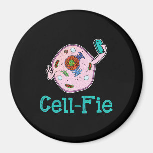 Cell-Fie Funny Biology Science Teacher Pun Gift Magnet