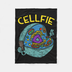Cell Fie Funny Science Biology Teacher  Fleece Blanket