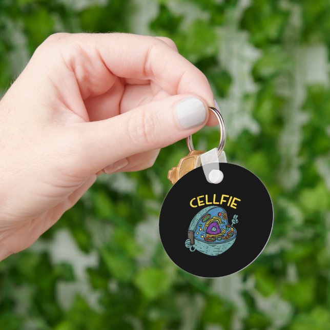 Cell Fie Funny Science Biology Teacher Key Ring (Hand)