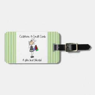 Cell Phone and Credit Cards Luggage Tag