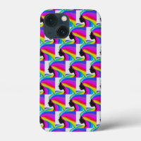 Cell Phone Case Featuring Woman With Rainbow Hair