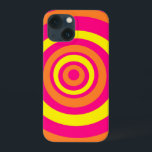 Cell Phone Case with Orange Yellow & Pink Pattern<br><div class="desc">Protect your phone in style with this colourful cell phone case with art by Buttercup's Clothing and Collectables. Phone case features a colourful retro style pattern in shades of orange ,  yellow ,  and pink. Available for various cell phone brands and models.</div>