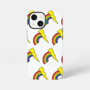 Cell Phone Case with Rainbows and Lightning Bolts