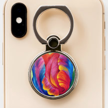 Cell Phone Holder/Grip Rainbow Tulip