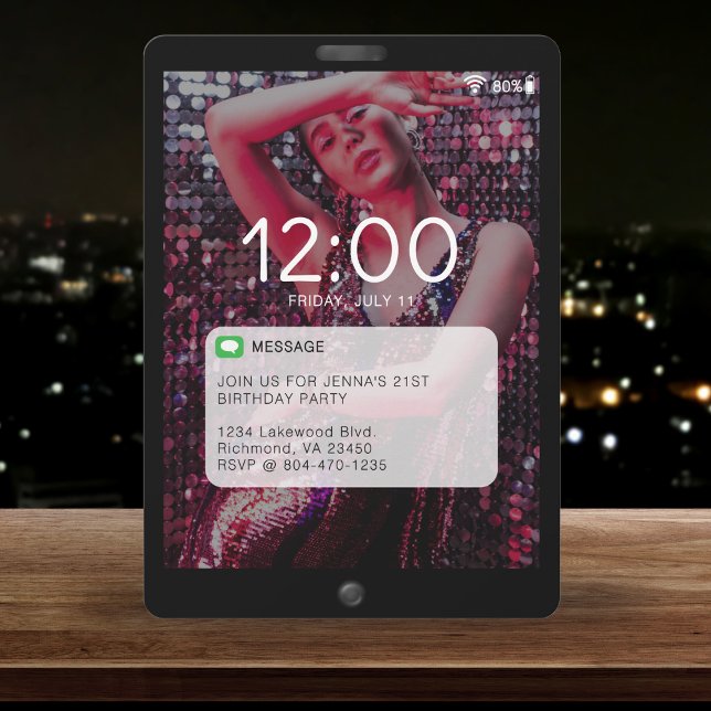 Cell Phone Lock Screen Birthday Party Black (Cell Phone Lock Screen Birthday Party Black
)