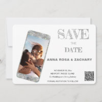 *~* Cell Phone QR AR6 Photo WEDDING SAVE the DATE