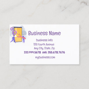 Cell Phone Repair Sales & Services Business Card