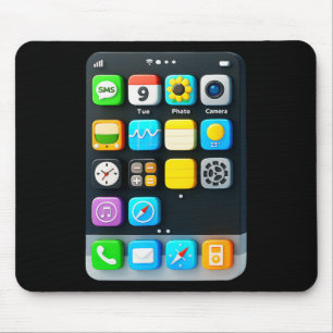 Cell Phone Screen Smartphone Mobile App Halloween  Mouse Pad