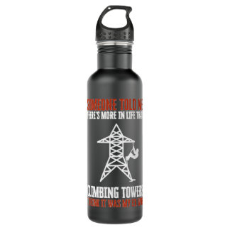 Cell Tower Engineer Technicians And Tower Climber  710 Ml Water Bottle