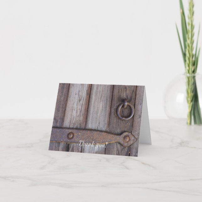 Cellar Door Handle Thank You Card (Front)