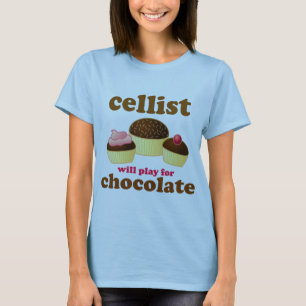 Cellist Chocolate T-shirt