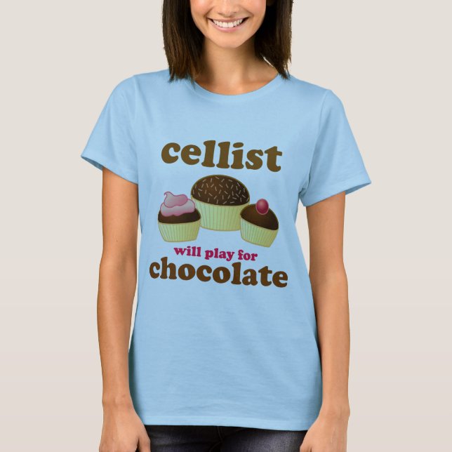 Cellist Chocolate T-shirt (Front)