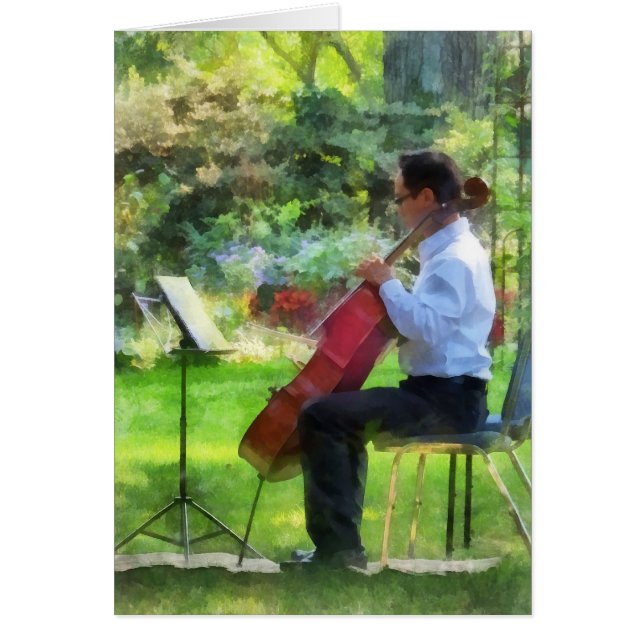Cellist in the Garden (Front)
