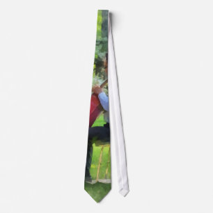 Cellist in the Garden Tie