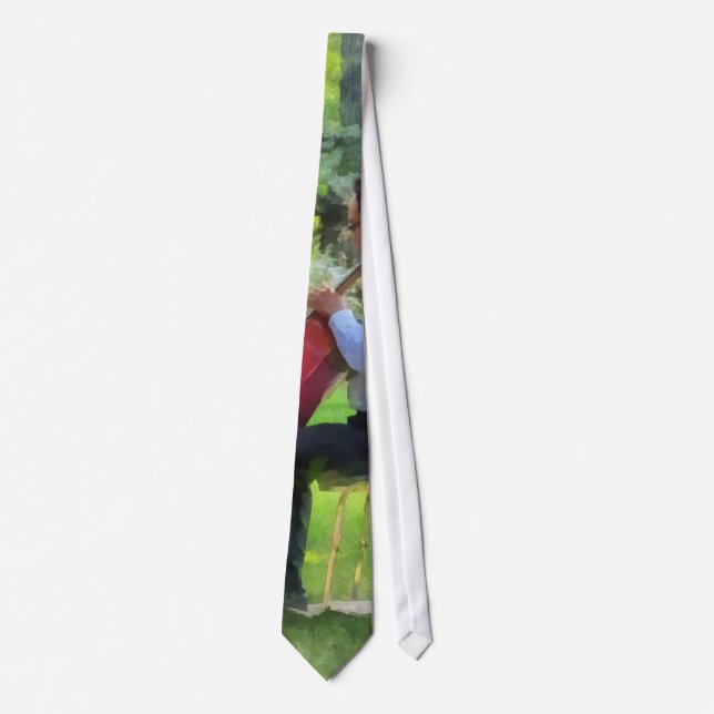 Cellist in the Garden Tie (Front)