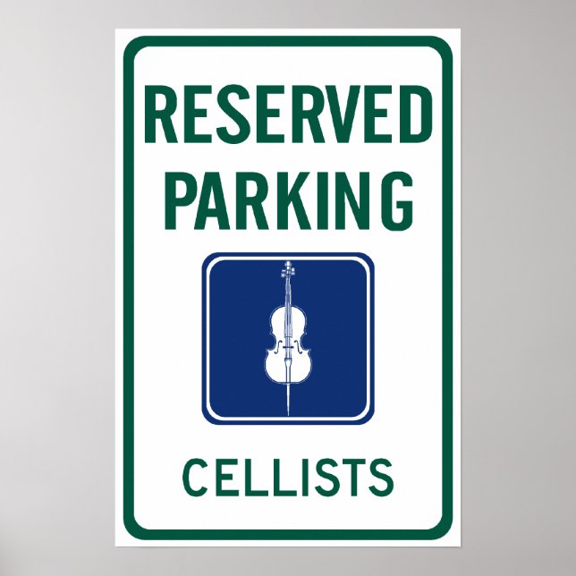 Cellists Parking Poster (Front)