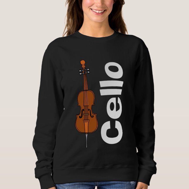 Cello and White Text Sweatshirt (Front)