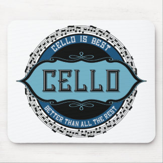 Cello Best Music Note Circle Mouse Pad