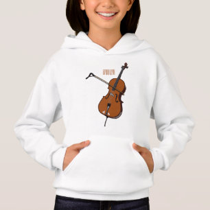 Cello cartoon illustration 