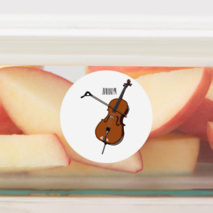 Cello cartoon illustration