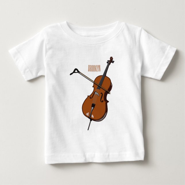 Cello cartoon illustration  baby T-Shirt (Front)