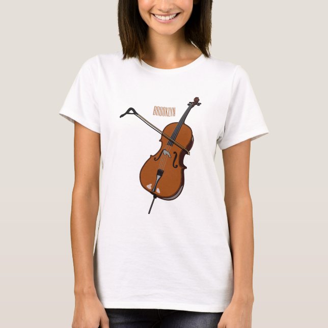 Cello cartoon illustration  T-Shirt (Front)