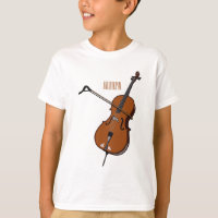Cello cartoon illustration 