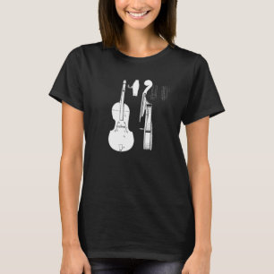 Cello Cellists Jazz Band Art Rock And Roll Music V T-Shirt