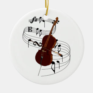 Cello Ceramic Tree Decoration