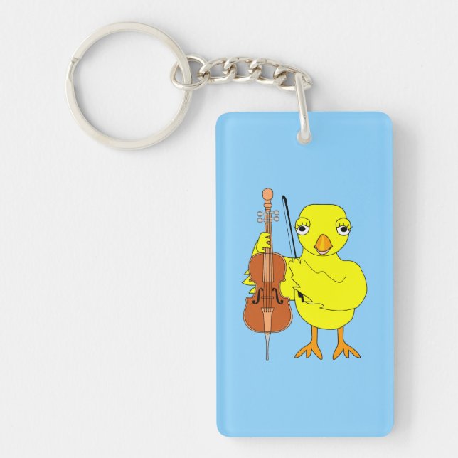 Cello Chick Key Ring (Front)